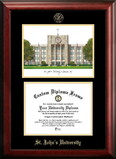 Campus Images NY998LGED St. John's University Gold embossed diploma frame with Campus Images lithograph