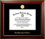 Campus Images OH985CMGTGED-108 University of Toledo 10w x 8h Classic Mahogany Gold Embossed Diploma Frame