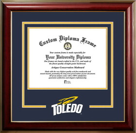 Campus Images OH985CMGTSD-108 University of Toledo 10w x 8h Classic Spirit Logo Diploma Frame