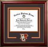 Campus Images OH986CMGTSD-1185 Bowling Green State University 11w x 8.5h Classic Spirit Logo Diploma Frame Falcons