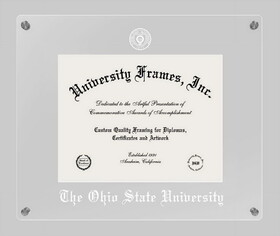 Campus Images OH987LCC1185 Ohio State University Lucent Clear-over-Clear Diploma Frame