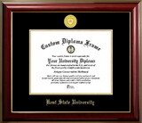 Campus Images OH989CMGTGED-1185 Kent State University 11w x 8.5h Classic Mahogany Gold Embossed Diploma Frame