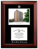 Campus Images OH989LSED-97 Kent State University 9w x 7h Silver Embossed Diploma Frame with Campus Images Lithograph