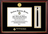Campus Images OR991PMHGT-108 Portland State University 10w x 8h Tassel Box and Diploma Frame