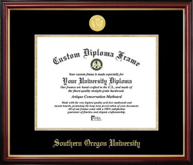 Campus Images OR998PMGED-1185 Southern Oregon University Petite Diploma Frame