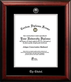 Campus Images SC993SED-1620 The Citadel 16w x 20h Silver Embossed Diploma Frame