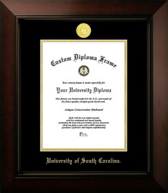 Campus Images SC995LBCGED-1114 South Carolina Gamecocks 11w x 14h Legacy Black Cherry Gold Embossed Diploma Frame