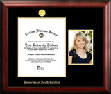 Campus Images SC995PGED-1114 University of South Carolina 11w x 14h Gold Embossed Diploma Frame with 5 x7 Portrait