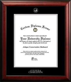Campus Images SC998SED-1620 College of Charleston 16w x 20h Silver Embossed Diploma Frame