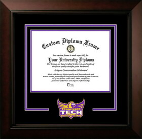 Campus Images TN998LBCSD-1185 Tennessee Tech Golden Eagles 11w x 8.5h Legacy Black Cherry Spirit Logo Diploma Frame