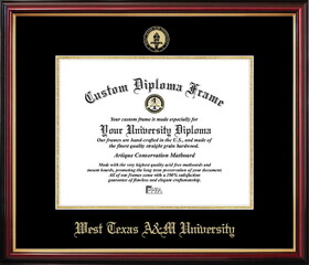 Campus Images TX398PMGED-1411 West Texas A&M University Petite Diploma Frame
