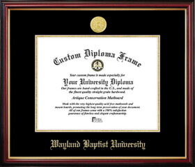 Campus Images TX399PMGED-1185 Wayland Baptist University Petite Diploma Frame