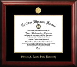 Campus Images TX945GED Stephen F Austin Gold Embossed Diploma Frame