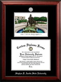 Campus Images TX945LSED-1411 Stephen F Austin 14w x 11h Silver Embossed Diploma Frame with Campus Images Lithograph