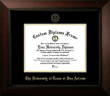 Campus Images TX948LBCGED-1411 University of Texas, San Antonio 14w x 11h Legacy Black Cherry Gold Embossed Diploma Frame