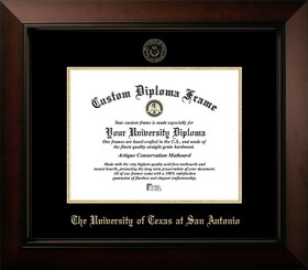 Campus Images TX948LBCGED-1411 University of Texas, San Antonio 14w x 11h Legacy Black Cherry Gold Embossed Diploma Frame