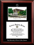 Campus Images TX948LSED-1411 University of Texas, San Antonio 14w x 11h Silver Embossed Diploma Frame with Campus Images Lithograph