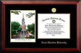 Campus Images TX949LGED Texas Christian University Gold embossed diploma frame with Campus Images lithograph