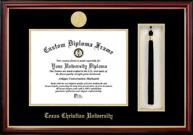 Campus Images TX949PMHGT Texas Christian University Tassel Box and Diploma Frame