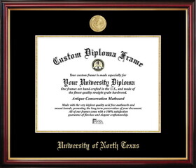 Campus Images TX952PMGED-1411 University of North Texas Petite Diploma Frame