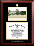 Campus Images TX953LGED Texas A&M University Gold embossed diploma frame with Campus Images lithograph