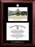 Campus Images TX953LSED-16125 Texas A&M University 16w x 12.5h Silver Embossed Diploma Frame with Campus Images Lithograph