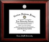 Campus Images TX953SED-16125 Texas A&M University 16w x 12.5h Silver Embossed Diploma Frame