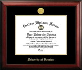 Campus Images TX954GED University of Houston  Gold Embossed Diploma Frame