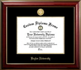 Campus Images TX955CMGTGED-1411 Baylor University Bears 14w x 11h Classic Mahogany Gold Embossed Diploma Frame