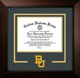 Campus Images TX955LBCSD-1411 Baylor University Bears 14w x 11h Legacy Black Cherry Spirit Logo Diploma Frame