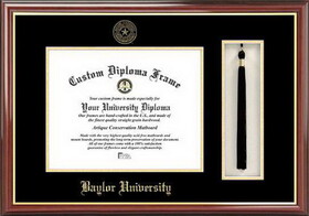 Campus Images TX955PMHGT Baylor University Tassel Box and Diploma Frame