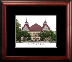 Campus Images TX956A Texas State, San Marcos Academic Framed Lithograph