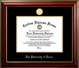 Campus Images TX959CMGTGED-1411 University of Texas, Austin Longhorns 14w x 11h Classic Mahogany Gold Embossed Diploma Frame