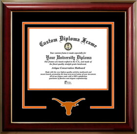 Campus Images TX959CMGTSD-1411 University of Texas, Austin Longhorns 14w x 11h Classic Spirit Logo Diploma Frame