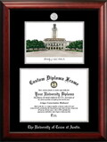 Campus Images TX959LSED-1411 University of Texas, Austin 14w x 11h Silver Embossed Diploma Frame with Campus Images Lithograph