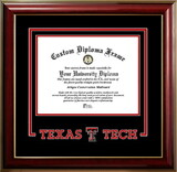 Campus Images TX960CMGTSD-1411 Texas Tech Red Raiders 14w x 11h Classic Spirit Logo Diploma Frame