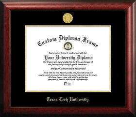 Campus Images TX960GED Texas Tech University Gold Embossed Diploma Frame