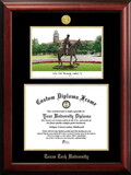 Campus Images TX960LGED Texas Tech University Gold embossed diploma frame with Campus Images lithograph