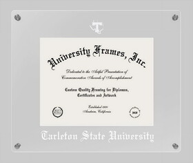 Campus Images TX968LCC1411 Tarleton State University Lucent Clear-over-Clear Diploma Frame
