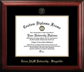 Campus Images TX982GED-1411 Texas A&M Kingsville University 14w x 11h Gold Embossed Diploma Frame