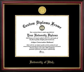 Campus Images UT995PMGED-1185 University of Utah Utes Petite Diploma Frame