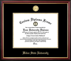 Campus Images UT998PMGED-1185 Weber State Petite Diploma Frame