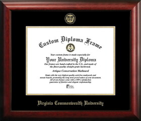 Campus Images VA983GED Virginia Commonwealth University Gold Embossed Diploma Frame