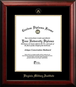 Campus Images VA984GED Virginia Military Institute Gold Embossed Diploma Frame