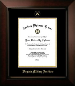 Campus Images VA984LBCGED-157520 VMI Keydets 15.75w x 20h Legacy Black Cherry , Foil Seal Diploma Frame