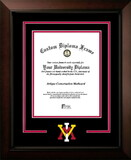 Campus Images VA984LBCSD-157520 VMI Keydets 15.75w x 20h Legacy Black Cherry Spirit Logo Diploma Frame