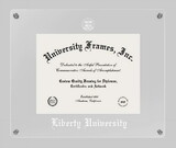 Campus Images VA989LCC1185 Liberty University Lucent Clear-over-Clear Diploma Frame