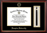 Campus Images VA990PMHGT-1185 Hampton University 11w x 8.5h Tassel Box and Diploma Frame