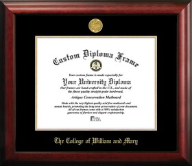 Campus Images VA991GED College of William and Mary Gold Embossed Diploma Frame