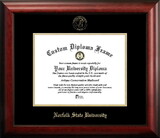 Campus Images VA992GED Norfolk State Gold Embossed Diploma Frame